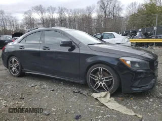2018 Mercedes-Benz CLA with VIN WDDSJ4EB2JN613027, listed as a Copart auction lot 48057185 with 114,726 mi miles and Salvage Title. Bid and sale history available at carsss.com. Image 4.