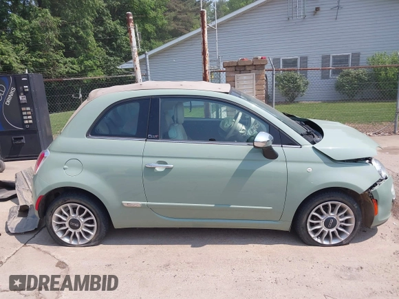 2013 FIAT 500 Lounge with VIN 3C3CFFER3DT536623, listed as a IAAI auction lot 42425991 with 87,905 mi miles and . Bid and sale history available at DreamBid. Image 14.