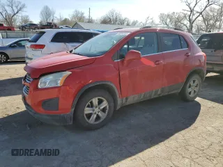 2015 Chevrolet Trax LT with VIN 3GNCJRSB1FL240061, listed as a Copart auction lot 50010165 with 89,741 mi miles and Salvage Title. Bid and sale history available at carsss.com. Image 1.