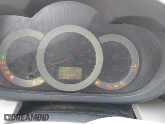 2008 Toyota RAV4 Ltd with VIN JTMBK31V586035589, listed as a IAAI auction lot 41844392 with 333,067 mi miles. Bid and sale history available at carsss.com. Image 7.