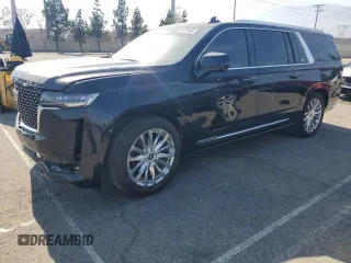 2022 Cadillac Escalade ESV 4WD Premium Luxury z VIN 1GYS4LKLXNR248162, wystawiony jako Copart lot #60723865 z przebiegiem 85 347 mil mil oraz Szkoda całkowita • Salvage title. Historia ofert i sprzedaży dostępna na DreamBid. Obrazek 1.