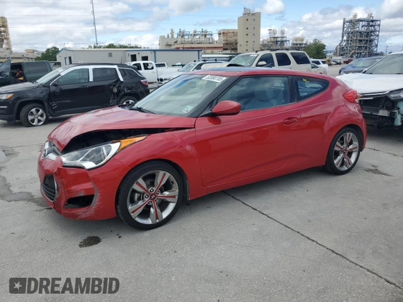 2013 Hyundai Veloster w/Gray Int with VIN KMHTC6AD4DU121925, listed as a Copart auction lot 52080705 with 88,601 mi miles and Salvage Title. Bid and sale history available at carsss.com. Image 1.