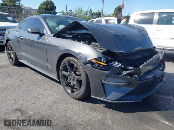 2019 Ford Mustang EcoBoost with VIN 1FA6P8TH8K5106195, listed as a IAAI auction lot 41688821 with 64,306 mi miles and . Bid and sale history available at carsss.com. Image 1.