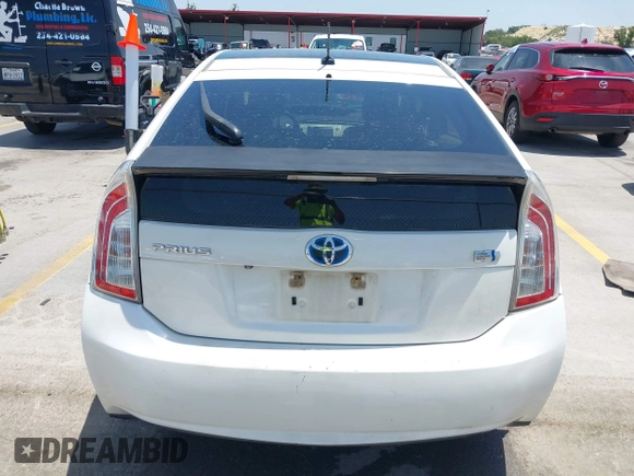2012 Toyota Prius One with VIN JTDKN3DU6C5435587, listed as a IAAI auction lot 42307227 with 255,905 mi miles and . Bid and sale history available at DreamBid. Image 16.