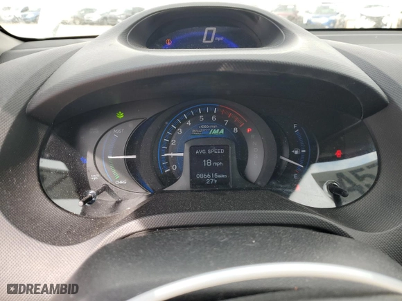 2014 Honda Insight with VIN JHMZE2H30ES002232, listed as a Copart auction lot 45713505 with 86,615 mi miles and Salvage Title. Bid and sale history available at carsss.com. Image 9.