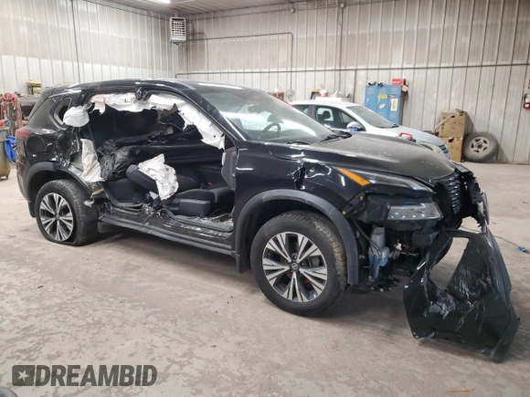 2021 Nissan Rogue SV z VIN 5N1AT3BB9MC771102, wystawiony jako Copart lot #52547865 z przebiegiem 105 602 mil mil oraz Szkoda całkowita • Salvage title. Historia ofert i sprzedaży dostępna na DreamBid. Obrazek 4.