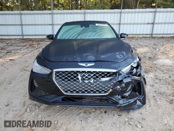2021 Genesis G70 2.0T with VIN KMTG64LA6MU073463, listed as a Copart auction lot 76839984 with 43,451 mi miles and Salvage title. Bid and sale history available at DreamBid. Image 5.