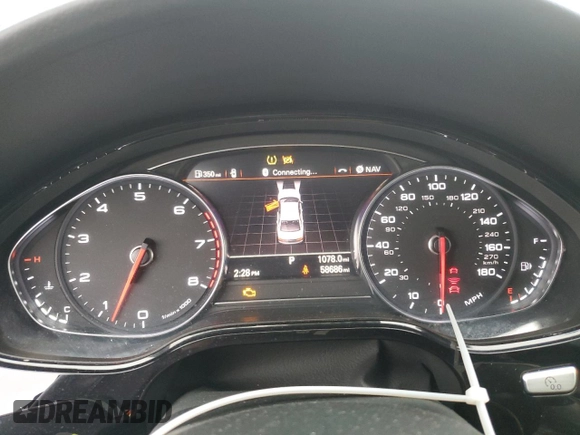 2018 Audi A8 with VIN WAU44AFD9JN000764, listed as a Copart auction lot 43721224 with 58,686 mi miles and . Bid and sale history available at DreamBid. Image 9.