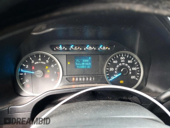 2017 Ford F-150 XL with VIN 1FTEW1E89HKC46487, listed as a Copart auction lot 45216065 with 153,488 mi miles and Salvage Title. Bid and sale history available at carsss.com. Image 9.