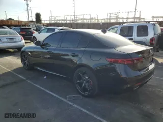 2019 Alfa Romeo Giulia Ti with VIN ZARFAMBN9K7604847, listed as a Copart auction lot 45239615 with 24,787 mi miles and Salvage Title. Bid and sale history available at carsss.com. Image 2.