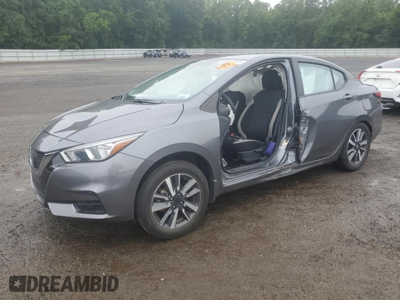 2021 Nissan Versa SV with VIN 3N1CN8EV6ML917506, listed as a Copart auction lot 60852975 with 22,331 mi miles and Salvage title. Bid and sale history available at DreamBid. Image 1.