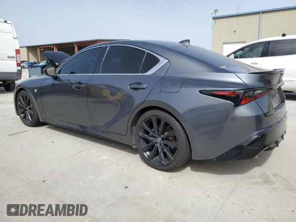 2023 Lexus IS with VIN JTHGZ1B21P5059966, listed as a Copart auction lot 48423015 with 40,384 mi miles and Salvage Title. Bid and sale history available at carsss.com. Image 2.