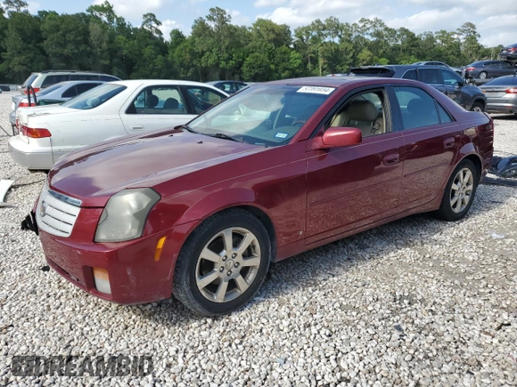2007 Cadillac CTS with VIN 1G6DP577X70127266, listed as a Copart auction lot 52391034 with 144,226 mi miles and Salvage Title. Bid and sale history available at carsss.com. Image 1.