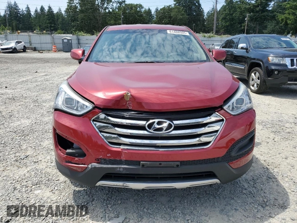 2014 Hyundai Santa Fe with VIN 5XYZT3LB9EG146198, listed as a Copart auction lot 61408505 with 92,499 mi miles and Salvage title. Bid and sale history available at DreamBid. Image 5.