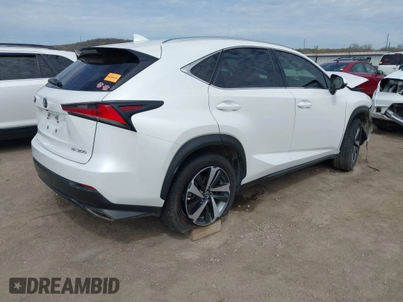 2021 Lexus NX 300 with VIN JTJDARBZXM5022186, listed as a IAAI auction lot 41865033 with 57,034 mi miles and . Bid and sale history available at DreamBid. Image 4.