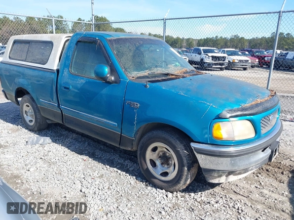 1997 Ford F-150 with VIN 1FTDF1768VNA92419, listed as a IAAI auction lot 41468196 with 91,943 mi miles and . Bid and sale history available at DreamBid. Image 1.