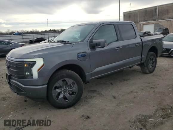 2024 Ford F-150 Lightning Lariat with VIN 1FT6W5L79RWG19060, listed as a Copart auction lot 43415085 with 2,733 mi miles and Salvage title. Bid and sale history available at DreamBid. Image 1.