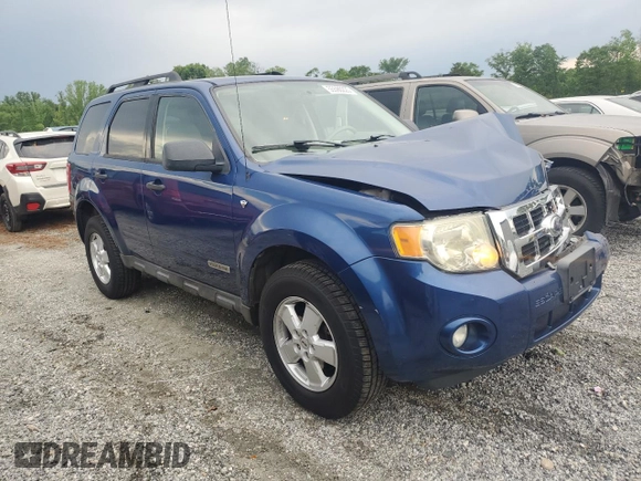 2008 Ford Escape XLT z VIN 1FMCU93148KA42466, wystawiony jako Copart lot #55590225 z przebiegiem 188 333 mil mil oraz Szkoda całkowita • Salvage title. Historia ofert i sprzedaży dostępna na DreamBid. Obrazek 4.
