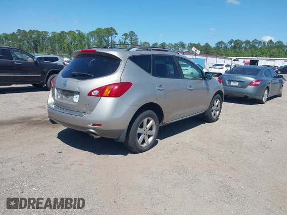 2010 Nissan Murano S with VIN JN8AZ1MU8AW011795, listed as a IAAI auction lot 42069867 with 153,847 mi miles. Bid and sale history available at carsss.com. Image 4.