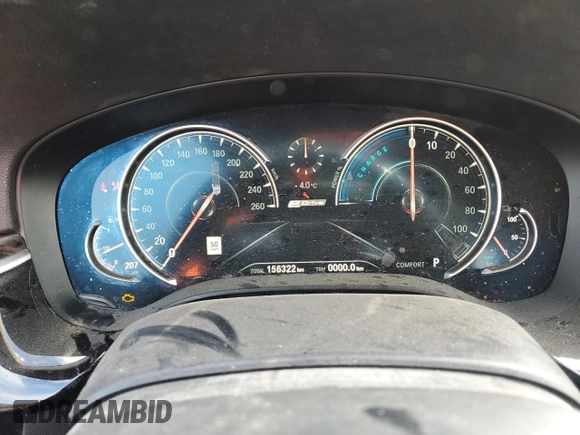 2018 BMW 5 Series 530e xDrive with VIN WBAJB1C58JG623335, listed as a Copart auction lot 44366485 with 156,322 mi miles and Salvage Title. Bid and sale history available at carsss.com. Image 9.