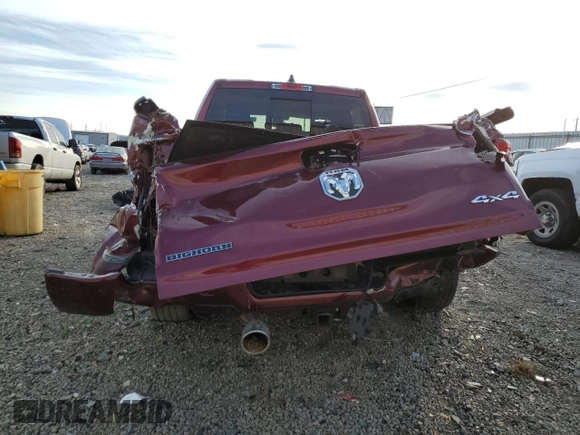 2022 Ram 1500 Big Horn with VIN 1C6SRFMT3NN265986, listed as a Copart auction lot 83177674 with 27,077 mi miles and Salvage title. Bid and sale history available at DreamBid. Image 6.