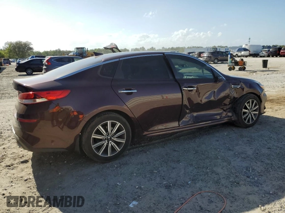 2019 Kia Optima LX with VIN 5XXGT4L30KG358378, listed as a Copart auction lot 51791655 with 107,404 mi miles and Non Repairable. Bid and sale history available at carsss.com. Image 3.