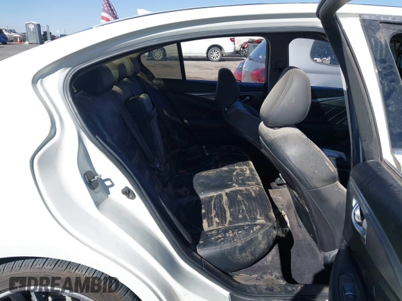 2017 Infiniti Q50 2.0t with VIN JN1CV7AR8HM680189, listed as a IAAI auction lot 41430923 with 84,341 mi miles. Bid and sale history available at carsss.com. Image 8.