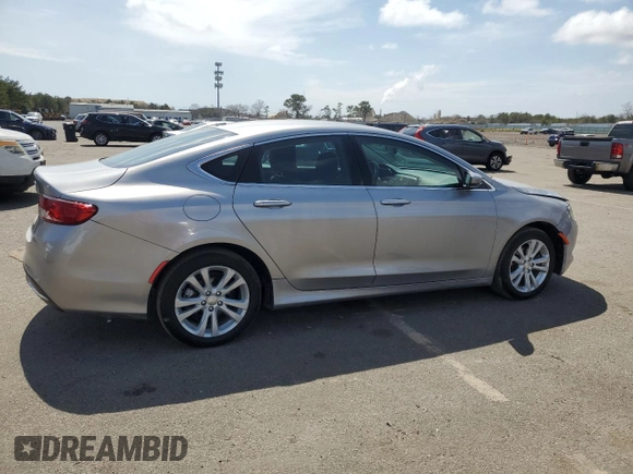 2015 Chrysler 200 Limited with VIN 1C3CCCAB7FN654760, listed as a Copart auction lot 52393095 with 180,187 mi miles and Salvage Title. Bid and sale history available at carsss.com. Image 3.