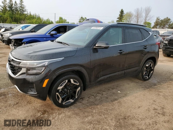 2024 Kia Seltos SX with VIN KNDETCA76R7658078, listed as a Copart auction lot 55996915 with 22,894 mi miles and Clean title. Bid and sale history available at DreamBid. Image 1.