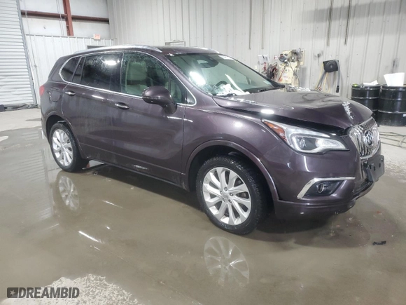 2018 Buick Envision Premium with VIN LRBFX3SXXJD002106, listed as a Copart auction lot 86497724 with 0 mi miles and Salvage Title. Bid and sale history available at carsss.com. Image 4.