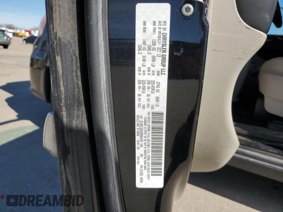 2013 Chrysler Town & Country Touring with VIN 2C4RC1BGXDR584370, listed as a Copart auction lot 50435755 with 134,299 mi miles and Salvage Title. Bid and sale history available at carsss.com. Image 15.
