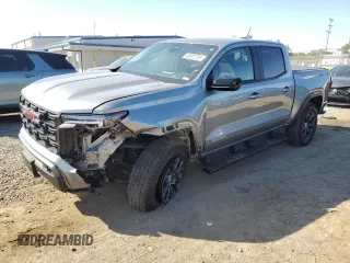 2024 GMC Canyon 2WD Elevation with VIN 1GTP5BEK1R1105112, listed as a Copart auction lot 46897765 with 19,334 mi miles and Salvage Title. Bid and sale history available at carsss.com. Image 1.