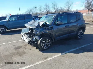 2016 Jeep Renegade Latitude with VIN ZACCJBBT9GPC52394, listed as a IAAI auction lot 41503100 with 143,004 mi miles. Bid and sale history available at carsss.com. Image 17.