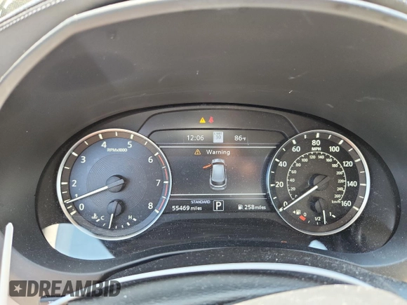 2021 Infiniti QX50 Essential with VIN 3PCAJ5CB5MF119830, listed as a Copart auction lot 61600225 with 55,469 mi miles and Salvage title. Bid and sale history available at DreamBid. Image 9.