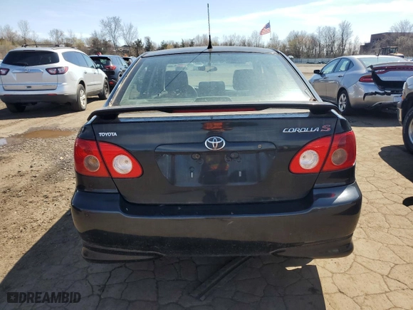 2008 Toyota Corolla CE with VIN 2T1BR32E08C923783, listed as a Copart auction lot 52612055 with 246,966 mi miles and Clean Title. Bid and sale history available at carsss.com. Image 6.
