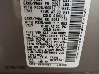 2011 Nissan Rogue SV z VIN JN8AS5MT9BW161225, wystawiony jako Copart lot #55795695 z przebiegiem 132 670 mil mil oraz Szkoda całkowita • Salvage title. Historia ofert i sprzedaży dostępna na DreamBid. Obrazek 13.