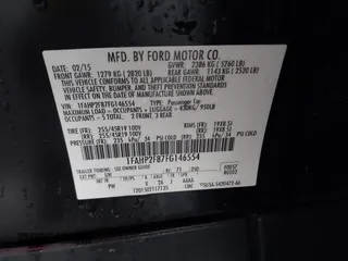 2015 Ford Taurus Limited with VIN 1FAHP2F87FG146554, listed as a IAAI auction lot 41712502 with 103,117 mi miles. Bid and sale history available at carsss.com. Image 9.