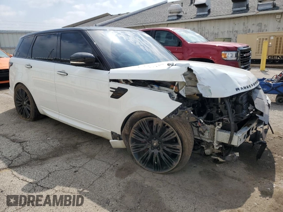 2018 Land Rover Range Rover Sport Autobiography with VIN SALWV2REXJA187483, listed as a Copart auction lot 52781225 with Not Provided miles and Salvage Title. Bid and sale history available at DreamBid. Image 4.