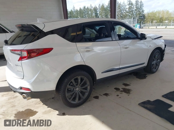 2025 Acura RDX w/A-Spec Pkg with VIN 5J8TC2H63SL010906, listed as a IAAI auction lot 41998918 with 3,061 mi miles. Bid and sale history available at carsss.com. Image 4.