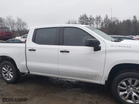 2021 Chevrolet Silverado 1500 Custom with VIN 1GCPYBEK2MZ273391, listed as a IAAI auction lot 40927027 with 94,153 mi miles. Bid and sale history available at carsss.com. Image 10.
