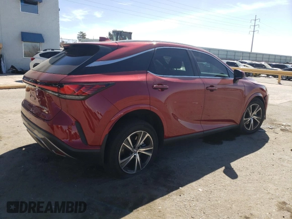 2024 Lexus RX with VIN 2T2BBMCA5RC048221, listed as a Copart auction lot 47268565 with 7,740 mi miles and Salvage Title. Bid and sale history available at carsss.com. Image 3.