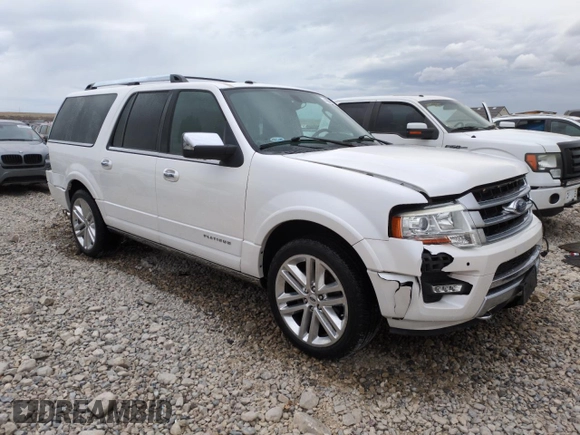 2016 Ford Expedition Max Platinum with VIN 1FMJK1MT5GEF52174, listed as a Copart auction lot 49000355 with 112,451 mi miles and Salvage title. Bid and sale history available at DreamBid. Image 4.