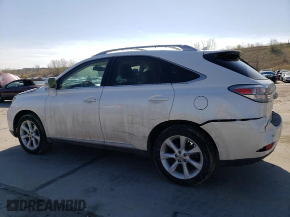 2012 Lexus RX 350 with VIN JTJZK1BAXC2005998, listed as a Copart auction lot 54168935 with 39,348 mi miles and Salvage Title. Bid and sale history available at DreamBid. Image 2.