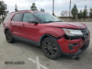 2018 Ford Explorer XLT with VIN 1FM5K8D83JGC94481, listed as a Copart auction lot 53166645 with 60,043 mi miles and Salvage Title. Bid and sale history available at carsss.com. Image 4.