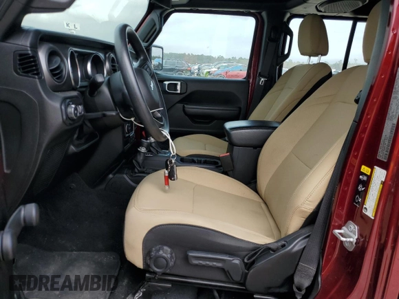 2022 Jeep Wrangler Unlimited Sport with VIN 1C4HJXDG0NW100216, listed as a Copart auction lot 47610405 with 18,324 mi miles and Clean Title. Bid and sale history available at DreamBid. Image 7.