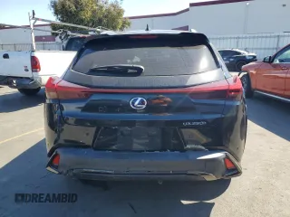 2022 Lexus UX 250h F Sport with VIN JTHE9JBH8N2058372, listed as a Copart auction lot 74527224 with 28,876 mi miles and Salvage Title. Bid and sale history available at DreamBid. Image 6.