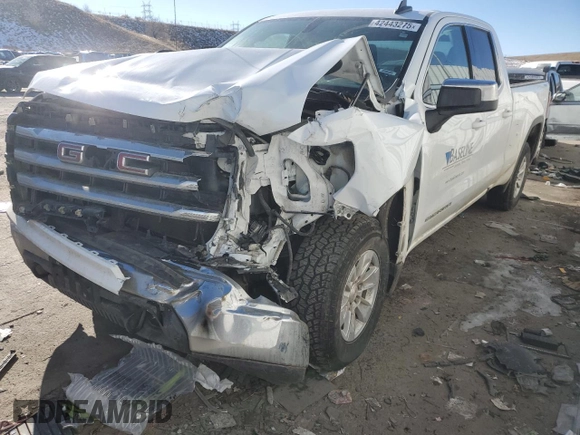 2022 GMC Sierra 1500 Limited SLE with VIN 1GTR9BED6NZ187042, listed as a Copart auction lot 42443275 with 68,047 mi miles and Salvage Title. Bid and sale history available at carsss.com. Image 1.