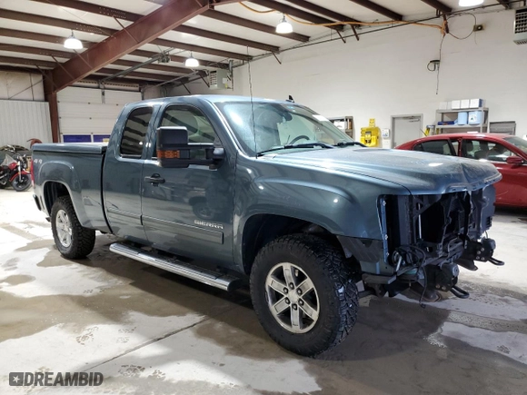 2011 GMC Sierra 1500 SLE with VIN 1GTR2VE33BZ431514, listed as a Copart auction lot 52007065 with 155,285 mi miles and Salvage Title. Bid and sale history available at carsss.com. Image 4.