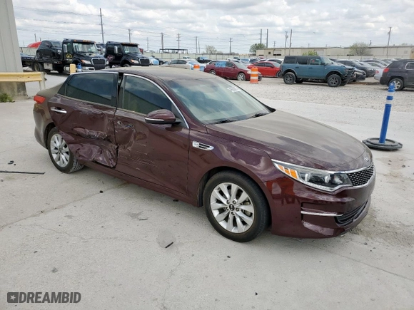 2017 Kia Optima EX with VIN 5XXGU4L36HG156960, listed as a Copart auction lot 49083875 with 108,810 mi miles and Salvage Title. Bid and sale history available at carsss.com. Image 4.