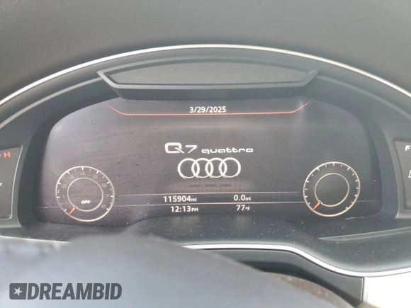 2018 Audi Q7 Premium Plus z VIN WA1LHAF75JD018126, wystawiony jako Copart lot #50831595 z przebiegiem 115 904 mil mil oraz Szkoda całkowita • Salvage title. Historia ofert i sprzedaży dostępna na DreamBid. Obrazek 9.